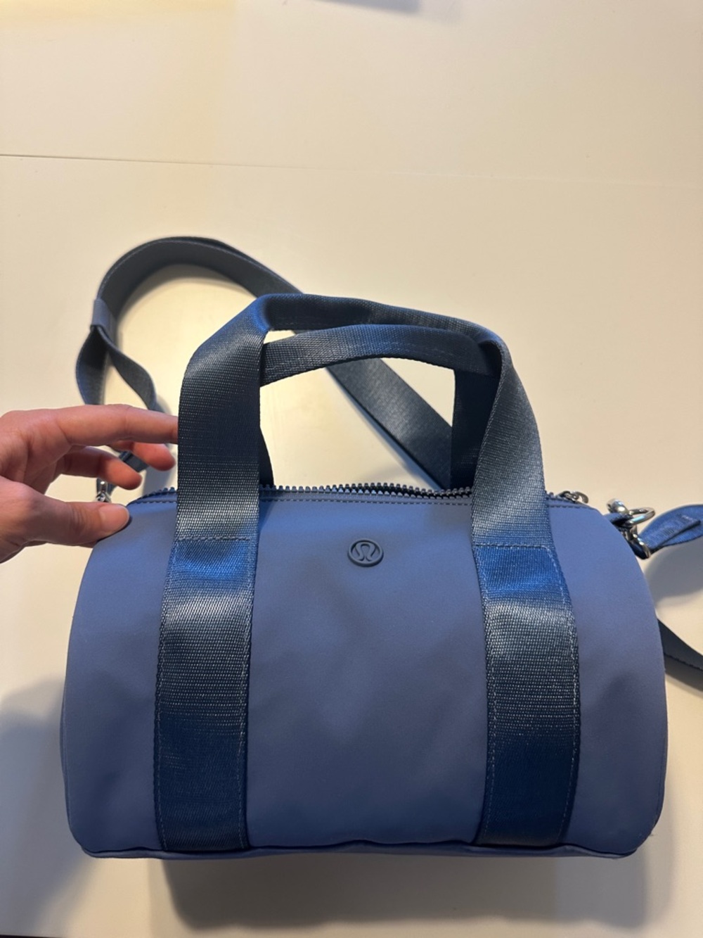 NWOT lululemon Knit Nylon Mini Barrel Duffel Bag 5L